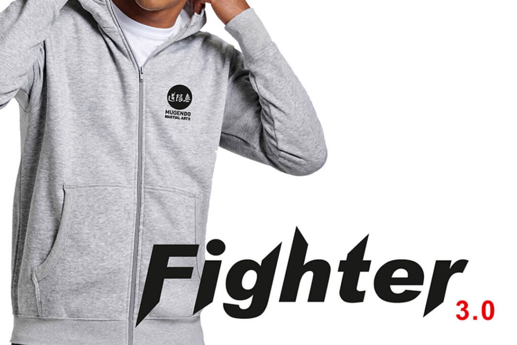 SUDADERA CON CREMALLERA Y CAPUCHA MOD. MUGENFU 3.0